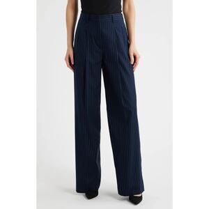 THEORY Pleated Wide Leg Pants Size 6